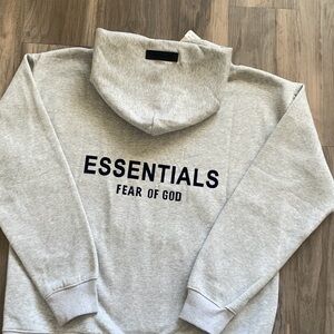 Fear of God Essentials Light Gray Sweatshirt